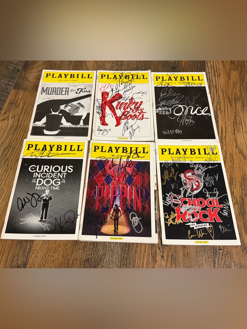 Playbills lot, some autographed